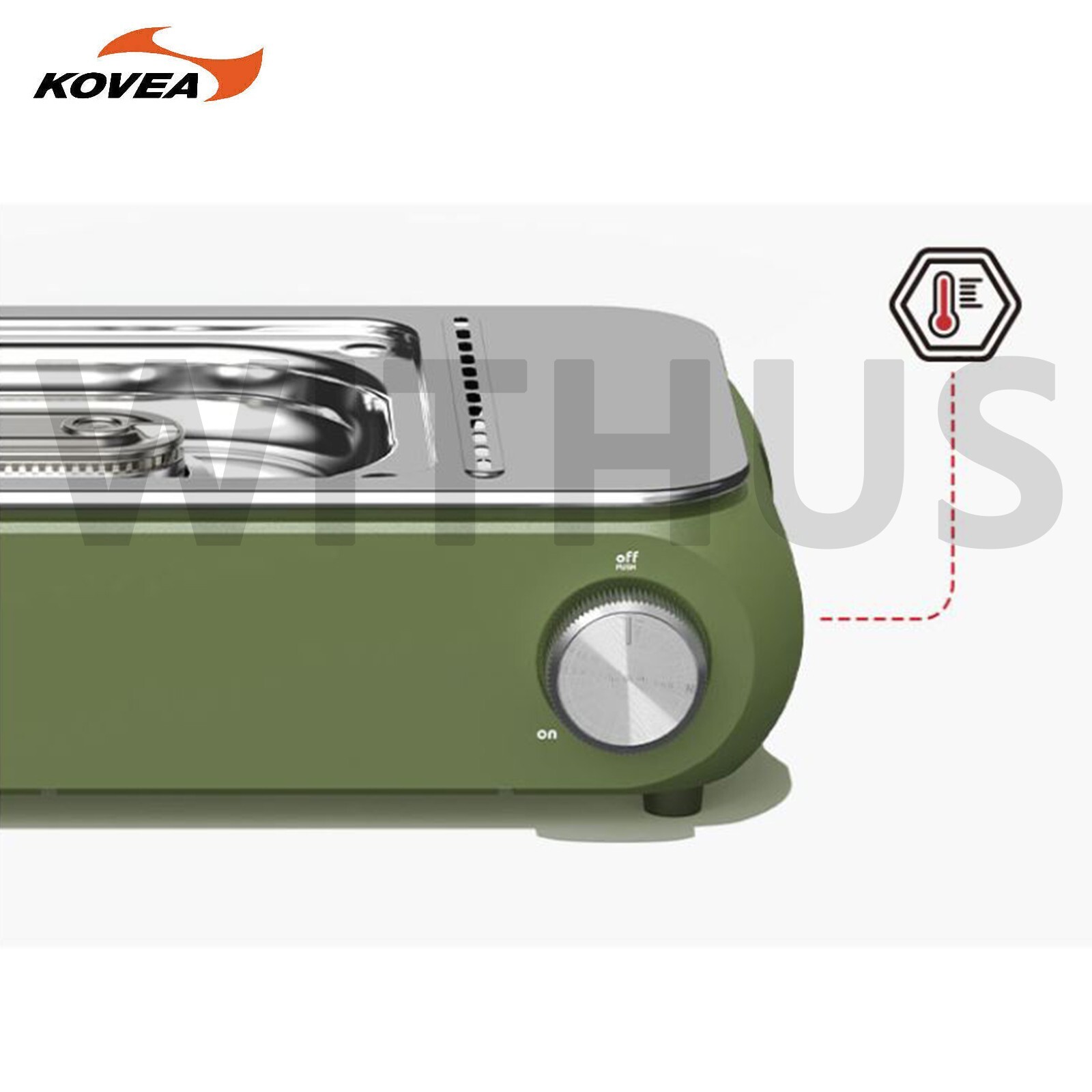 KOVEA Guibada CERAMIC 3WAY All-in-one Olive green Multi Stove Grill & Carry Bag