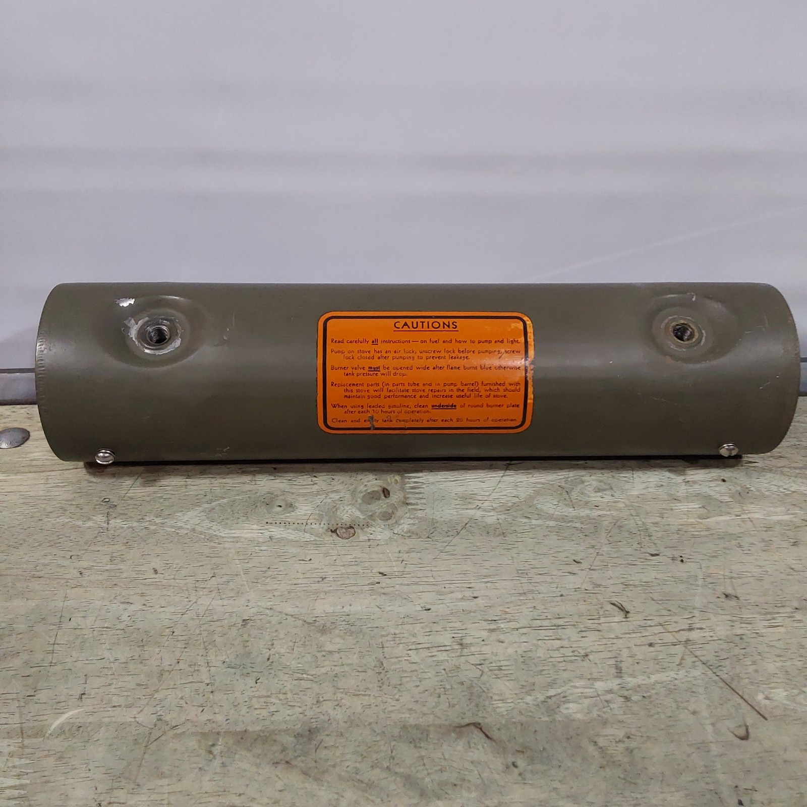 AGM AGMCO 523 Military Medical Stove – Fount Tank with Check Valve