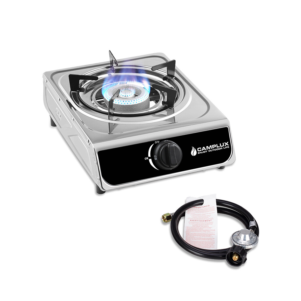 Camplux Portable Gas Cooktop 3 Burners Propane LPG Camping Stove Stand Outdoor