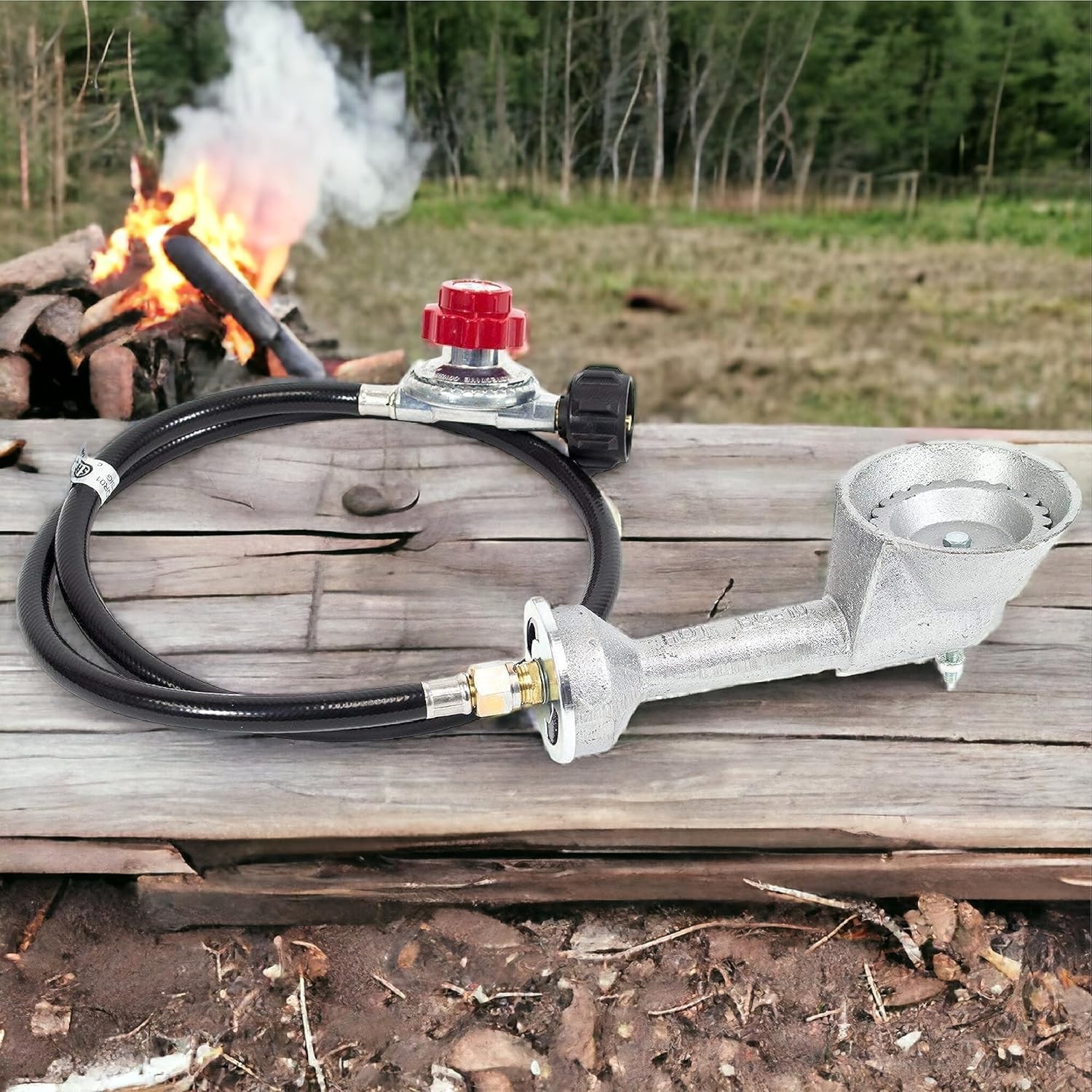 High Pressure Cast-Iron Burner with Regulator