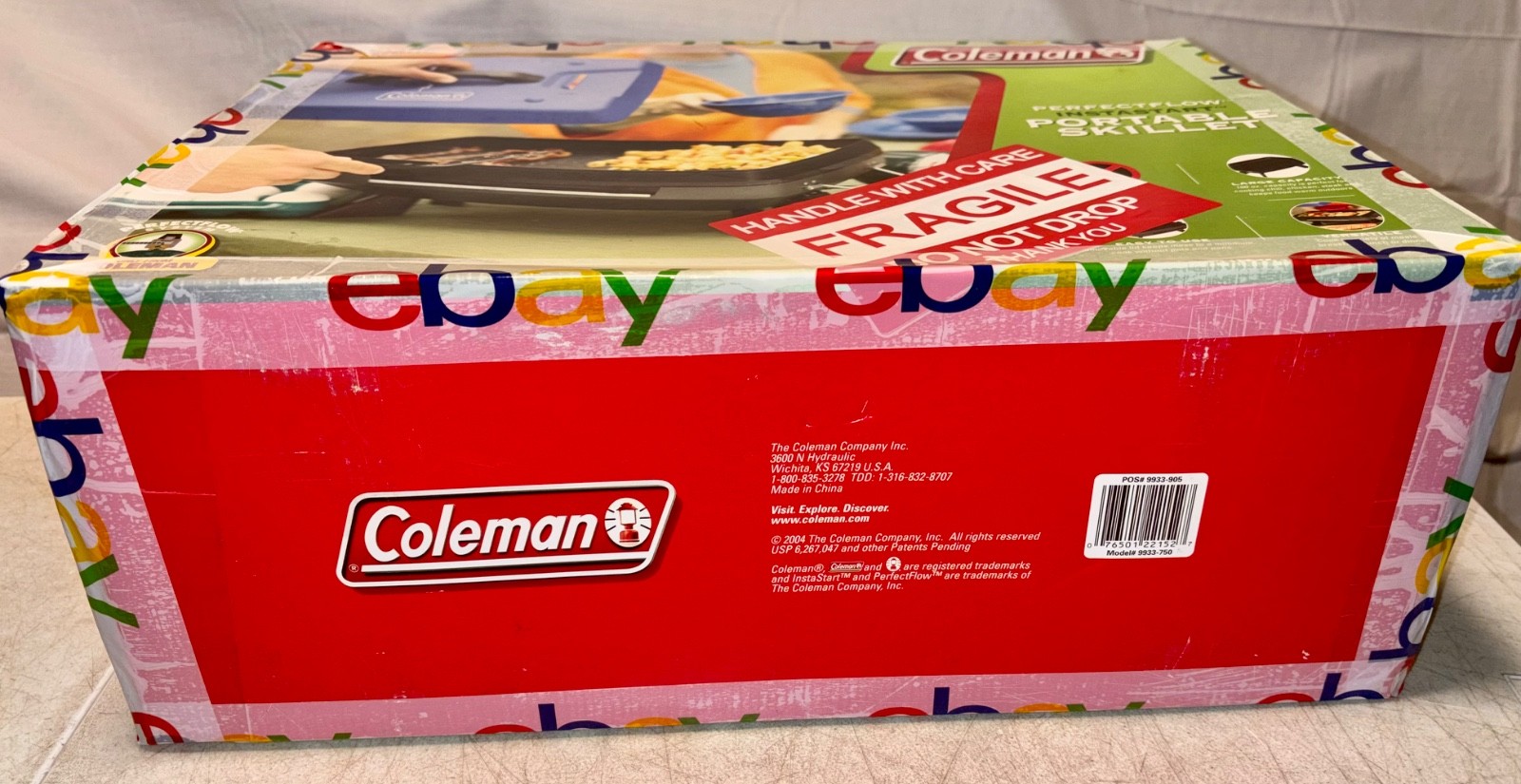 Coleman PerfectFlow InstaStart Portable Skillet Propane 9933-750 New in Box 2004