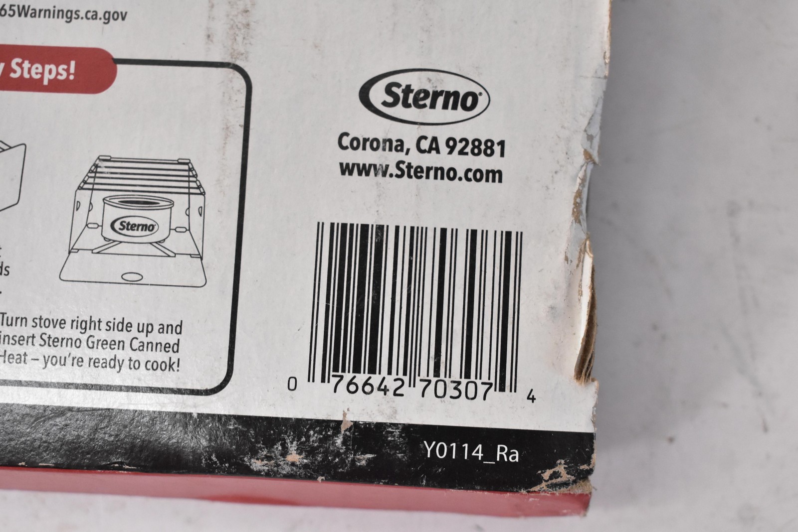 Sterno Folding Stove Compact Silver 1 Burner Foldable Camping Indoor Outdoor