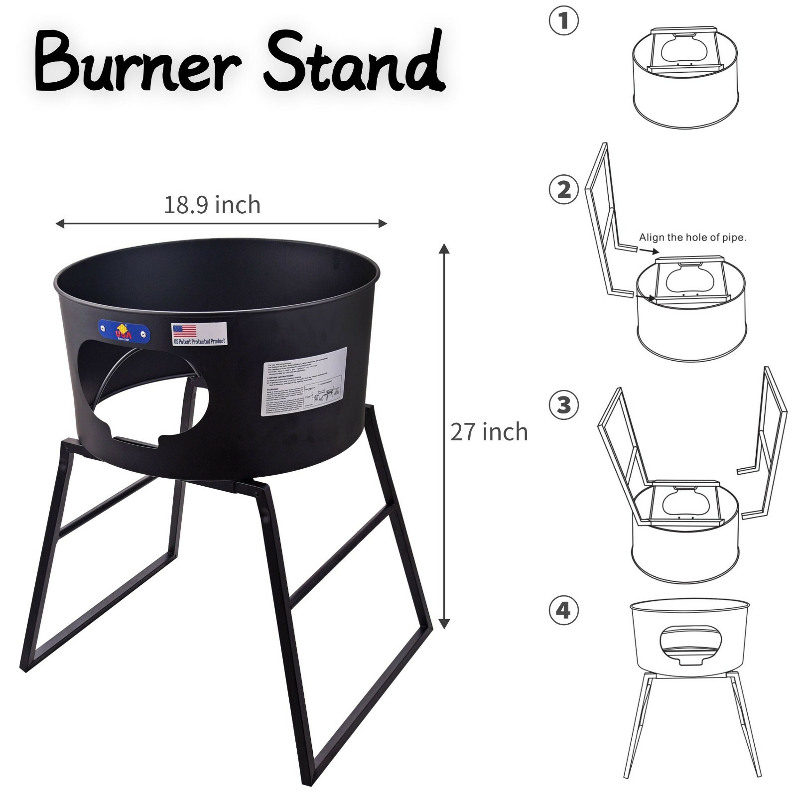 Propane Burner Camping Gas Stove W/ 23″ Comal Set Tortillas Outdoor Cooker