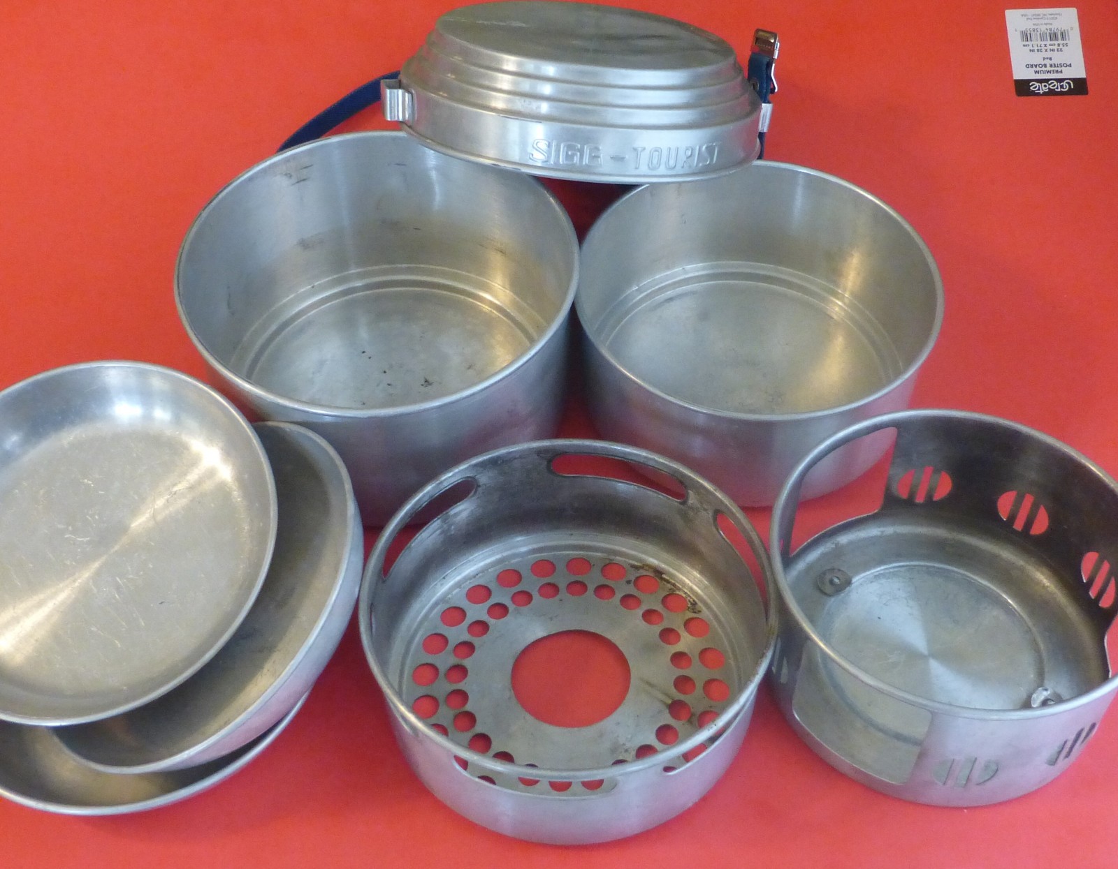 Sigg tourist cook set 8 pcs with sigg plates for svea optimus 123 stove