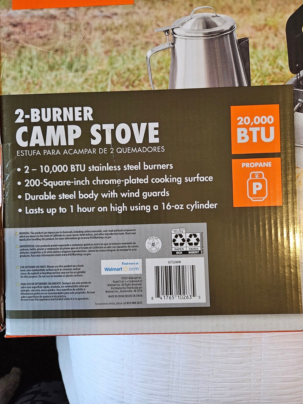“New” OZARK TRAIL 2 – BURNER PORTABLE CAMP STOVE OUTDOOR EQUIPMENT 2 PK SPECIAL