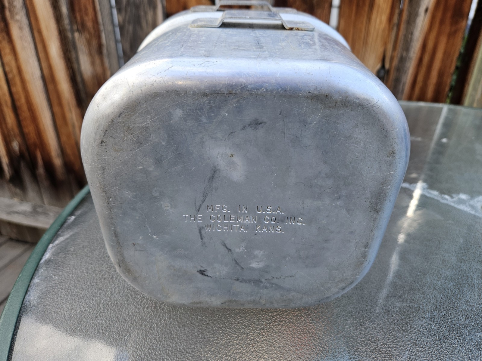 1974 COLEMAN 502 Single Burner Camp Stove With Aluminum Cook Kit Case Heat Drum