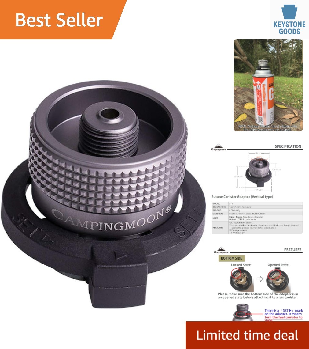 Durable Camping Adapter for Butane to EN417 Conversion – Lightweight & Efficient