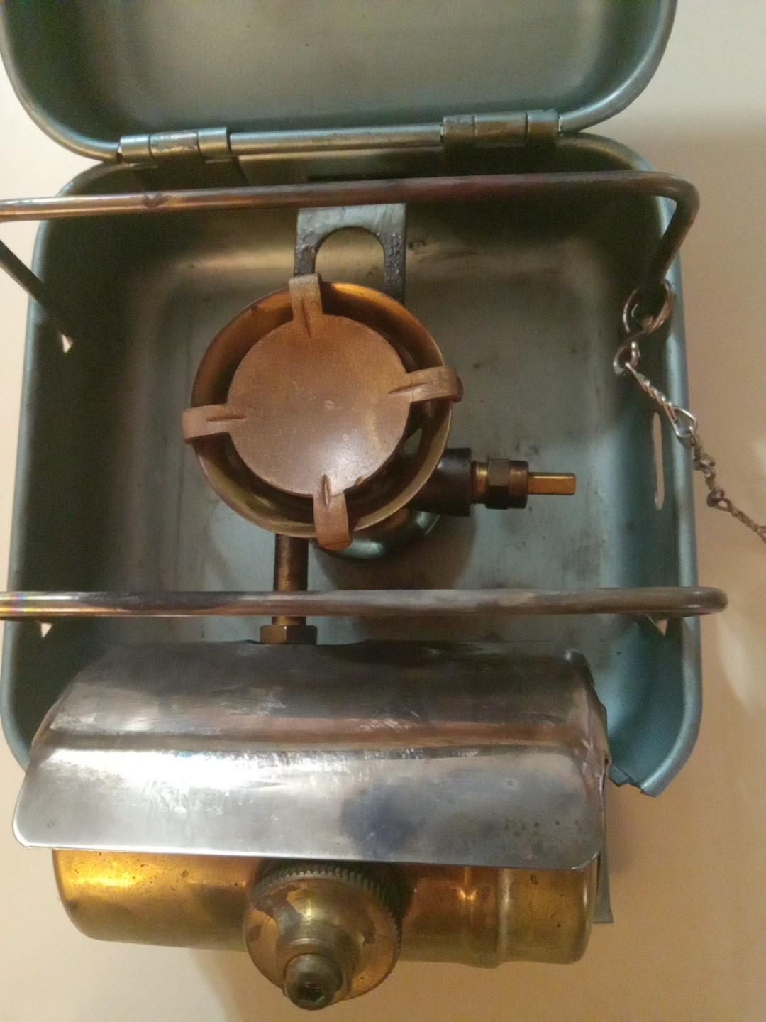 Vintage Optimus Single Burner Backpacking Camp Stove 8R Made In Sweden