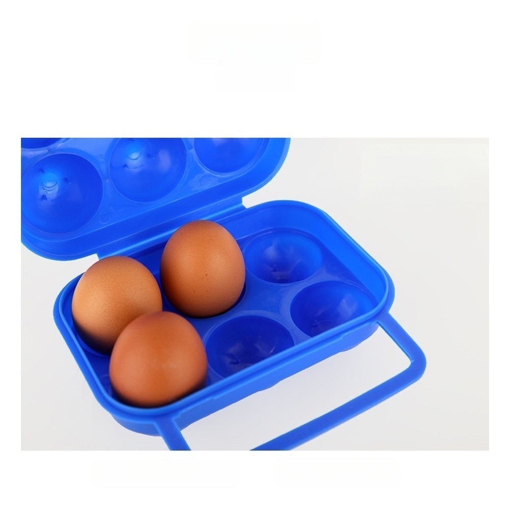 12 Slot Foldable Egg Box with Secure Closure Lightweight Portable Camping Gear