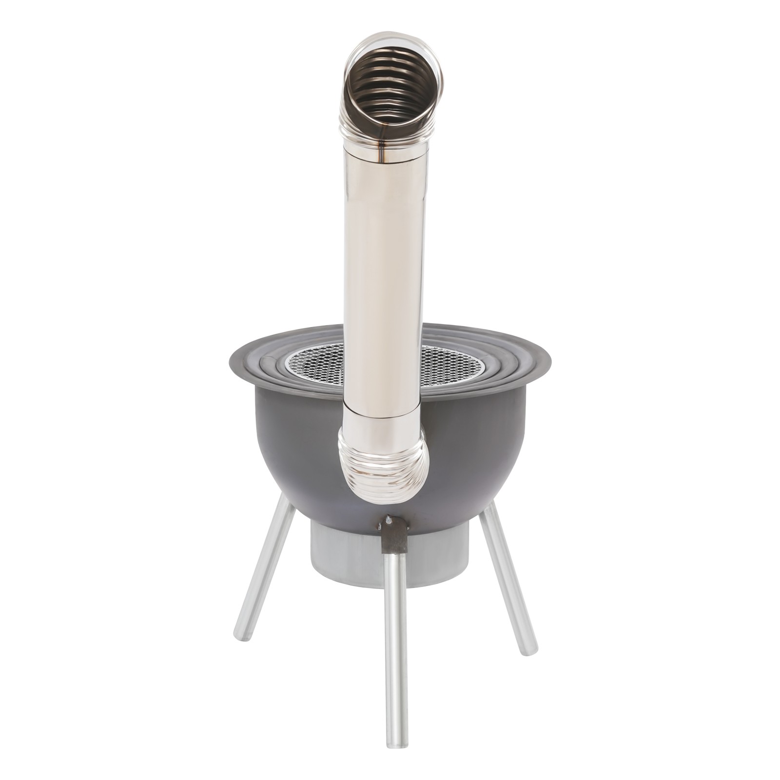 Wood Stove Portable Camping Wood Burning Stove with Chimney Pipe BBQ Stove New！
