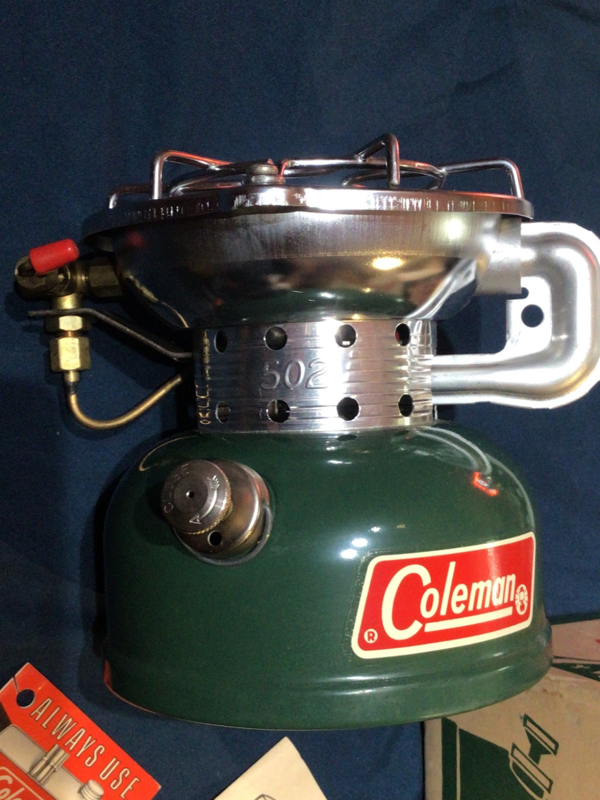 NEW Vintage 1971 COLEMAN Model 502-700 One Burner Sportster Stove NIB unfired 71
