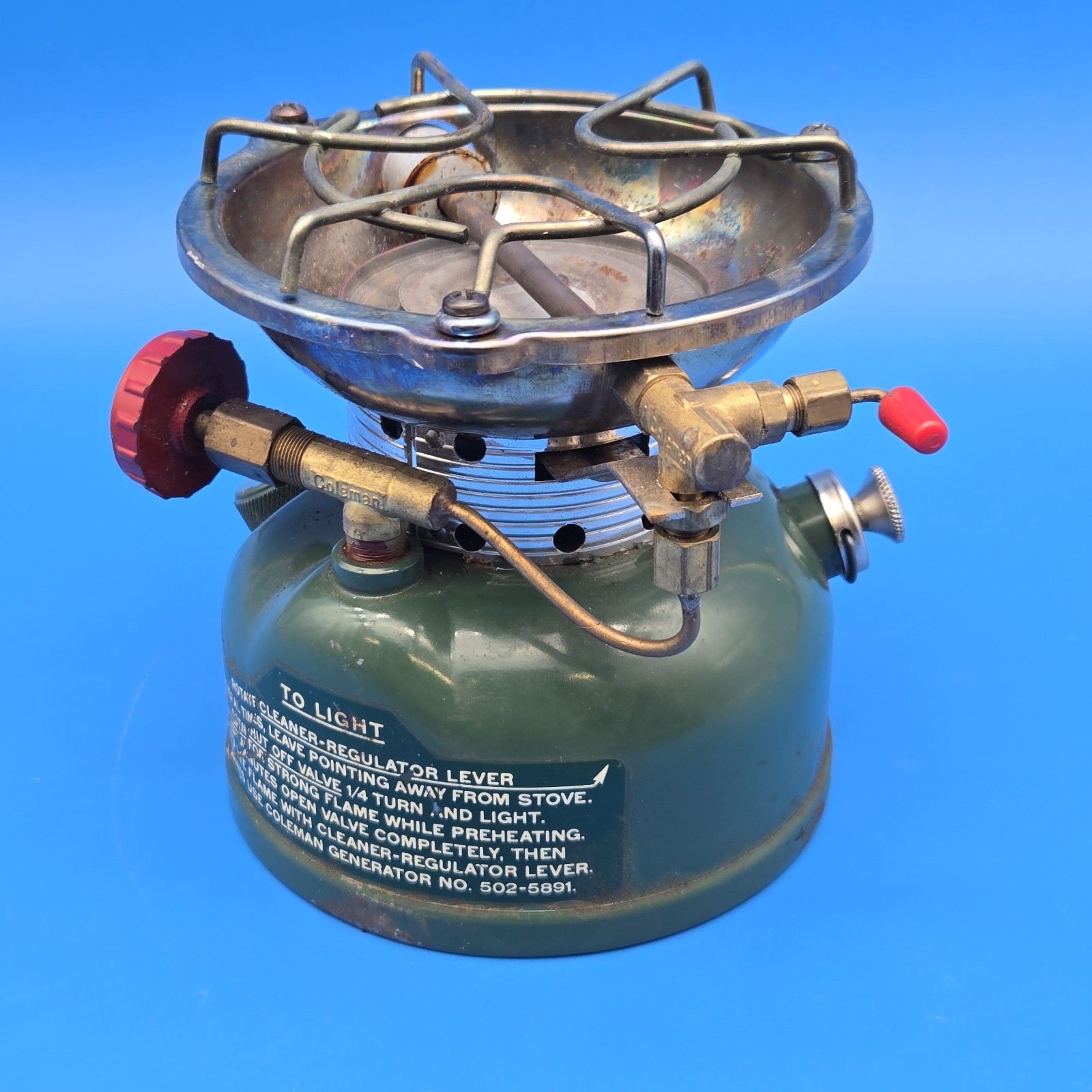 Vintage 1971 Coleman 502 Sportster Stove Single Burner Camp Stove Untested