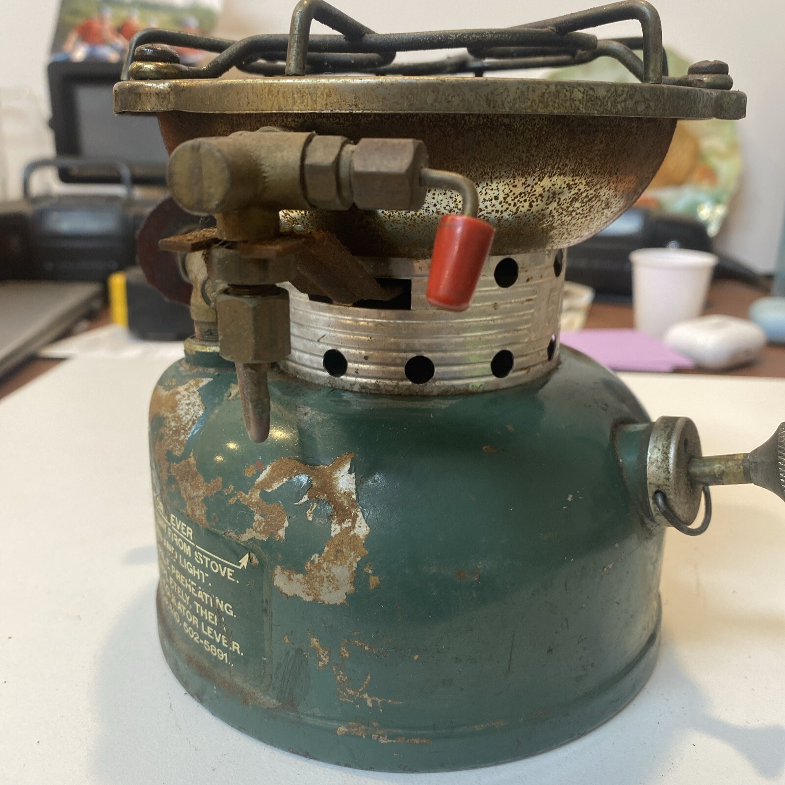 Vintage Coleman 502 One Burner Sportster Stove 68 Camp Cooking B57