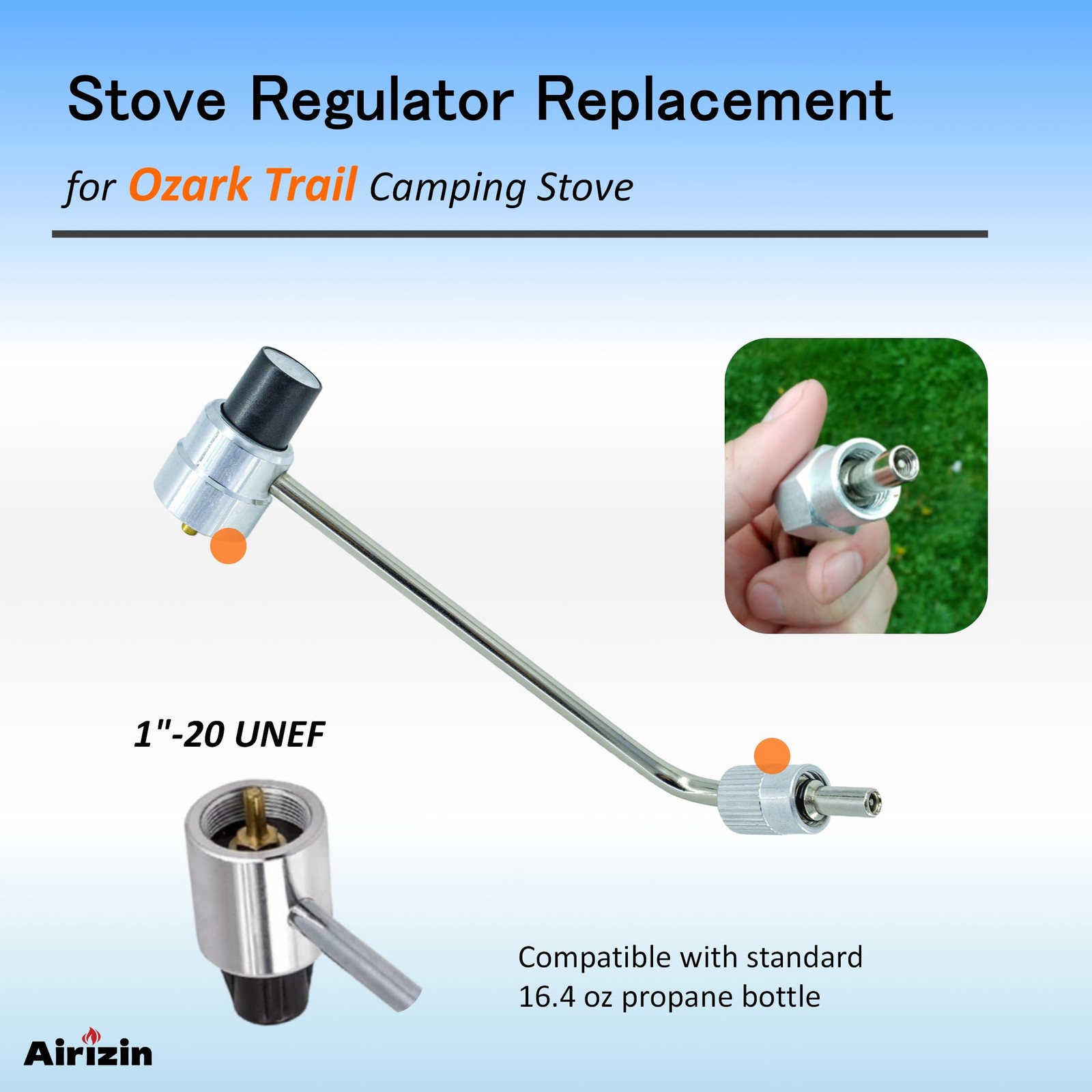 Propane Regulator Adapter Replacement for Ozark Trail 2 Burner Camping Stove