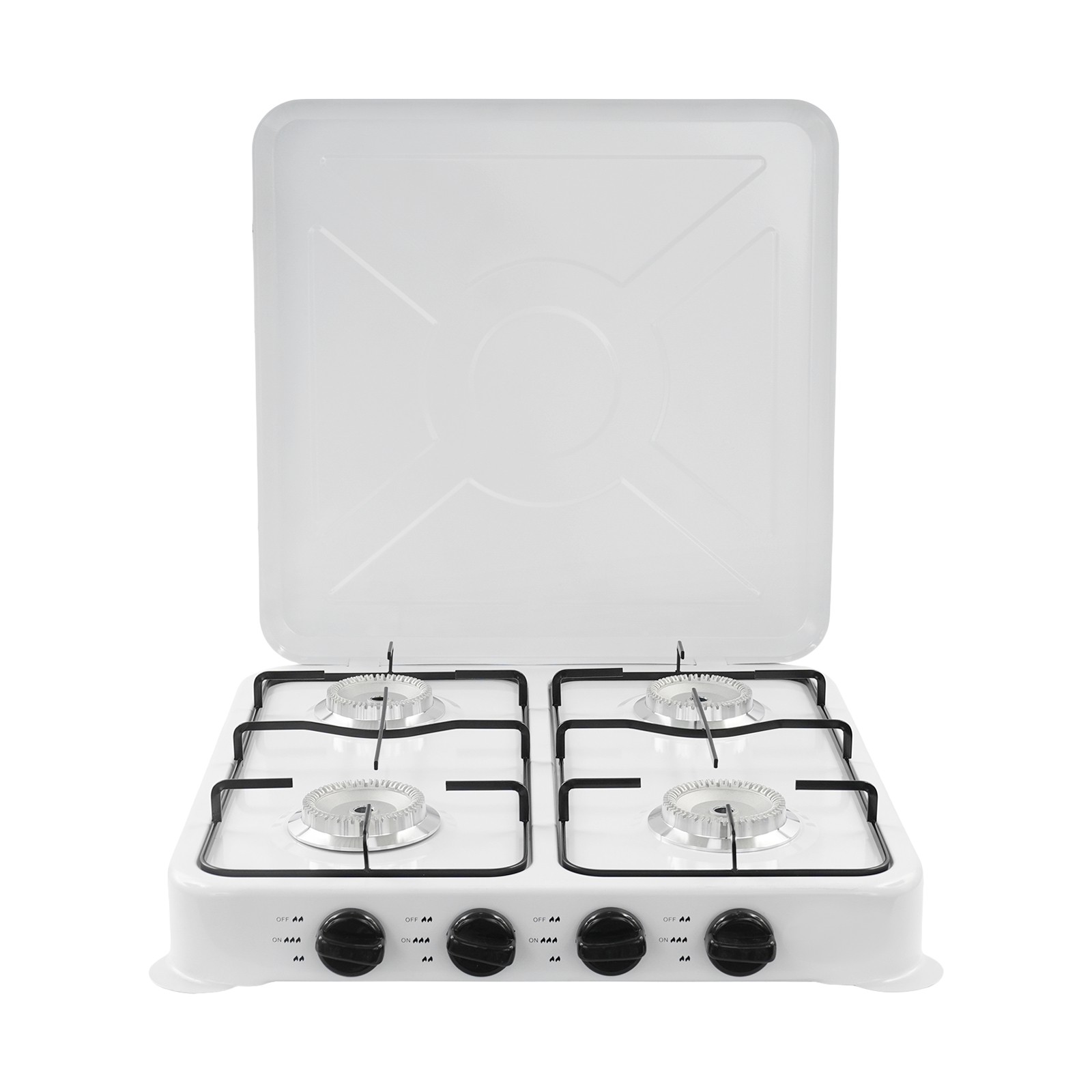 4 Burner Gas Camping Stove, Tabletop Camping Gas Stove, Portable Camping Stove
