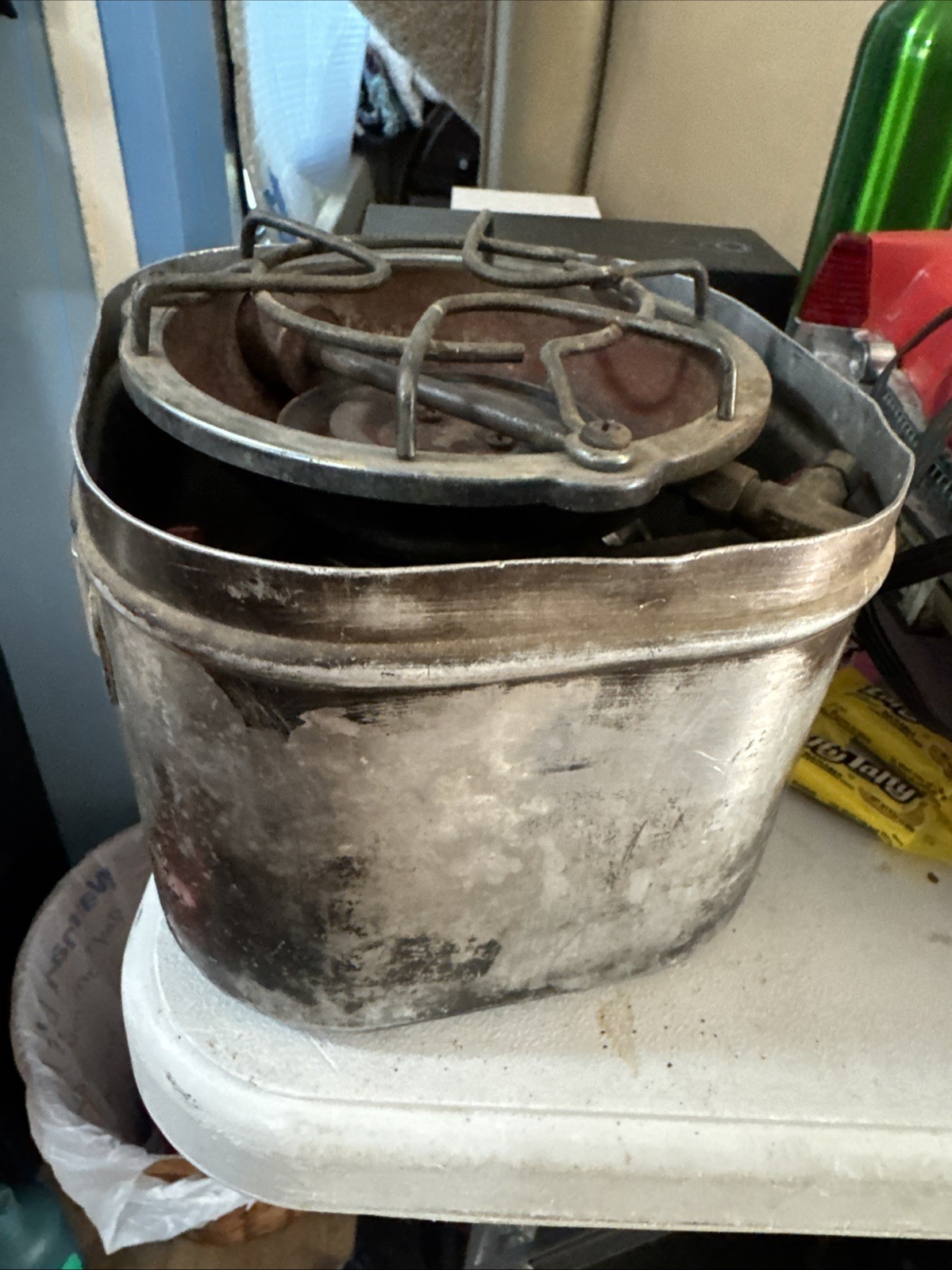 Vintage Coleman 502 Green Single Burner Camp Stove Works 5/64 With Base No Lid