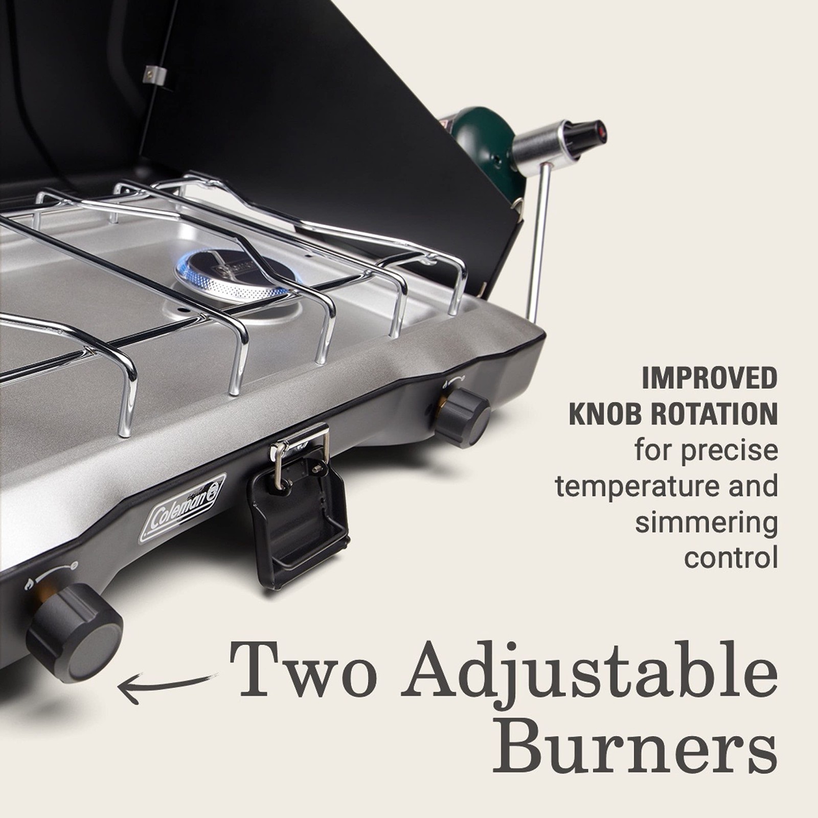 Coleman Triton 2-Burner 15.9 inches;7.8 inches;24.8 inches, Matte Black