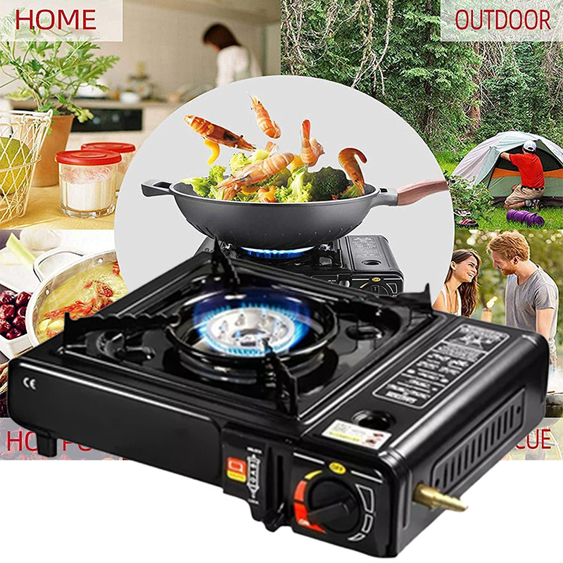 NEW High-Power 3500W Butane Camping Stove with Brass Windproof Cooking Burners