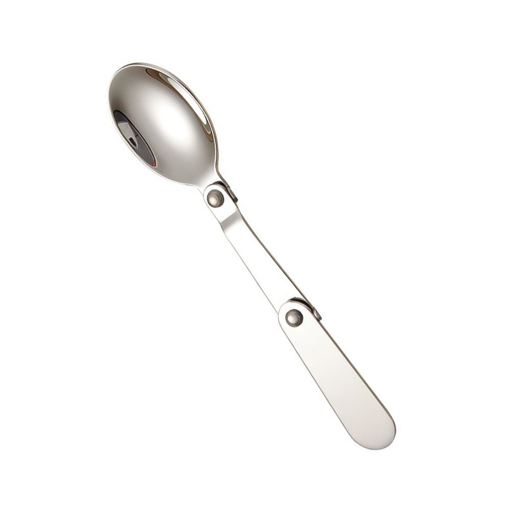 Stainless Steel Portable Foldable Fork Spoon Set for Picnic Travel Use