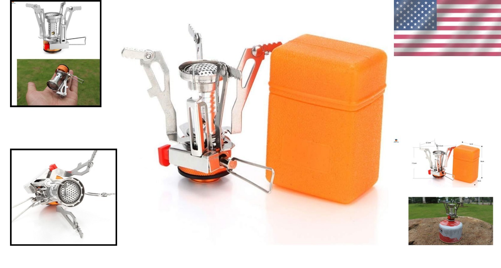Satisfaction Guarantee Lightweight Portable Camp Stove for Hiking and Cooking
