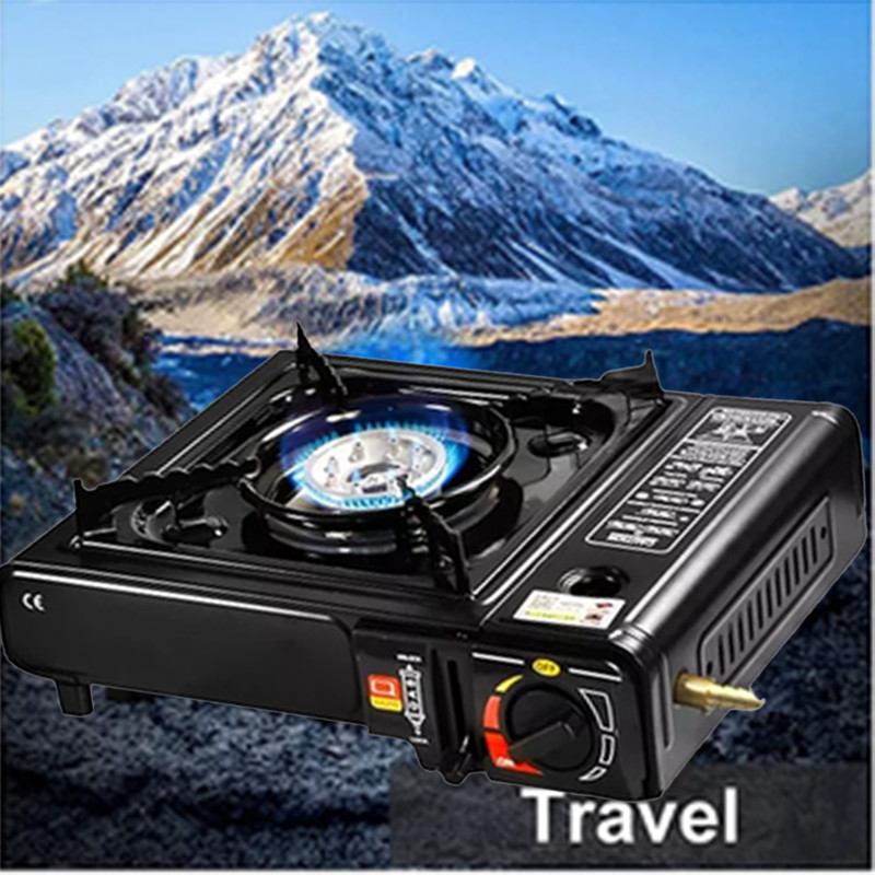 NEW High-Power 3500W Butane Camping Stove with Brass Windproof Cooking Burners