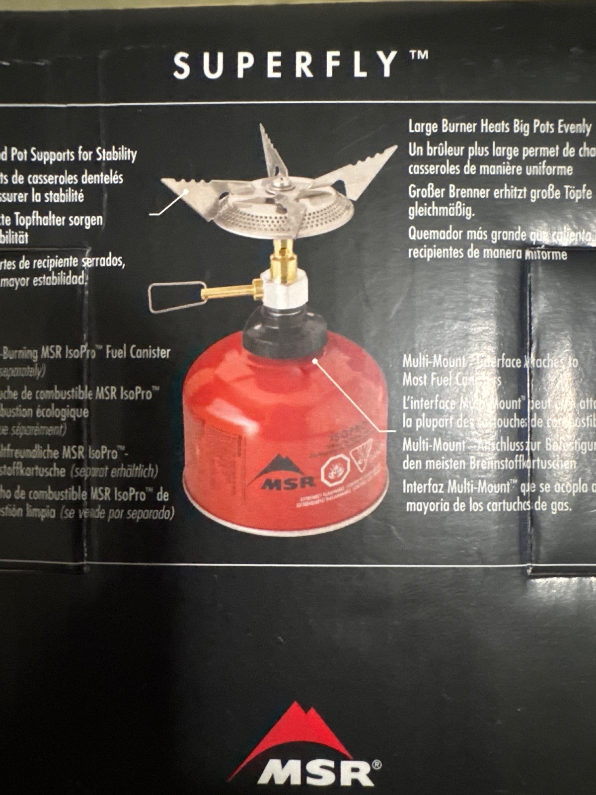 MSR SuperFly Backpacking Camp Cooking Stove new
