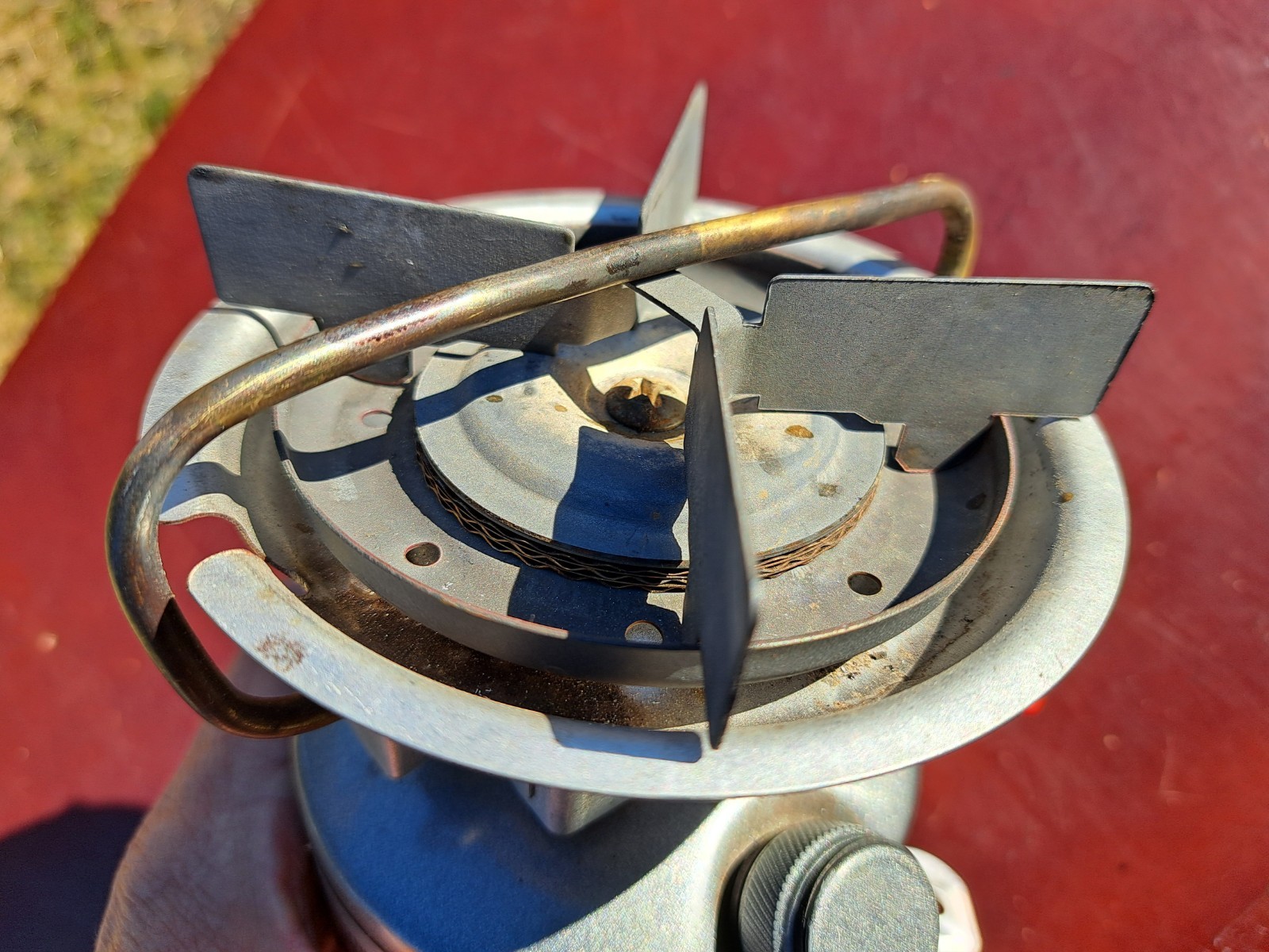 Vintage Coleman Peak 1 Feather 442 Dual Fuel Hiking Camping Stove USA