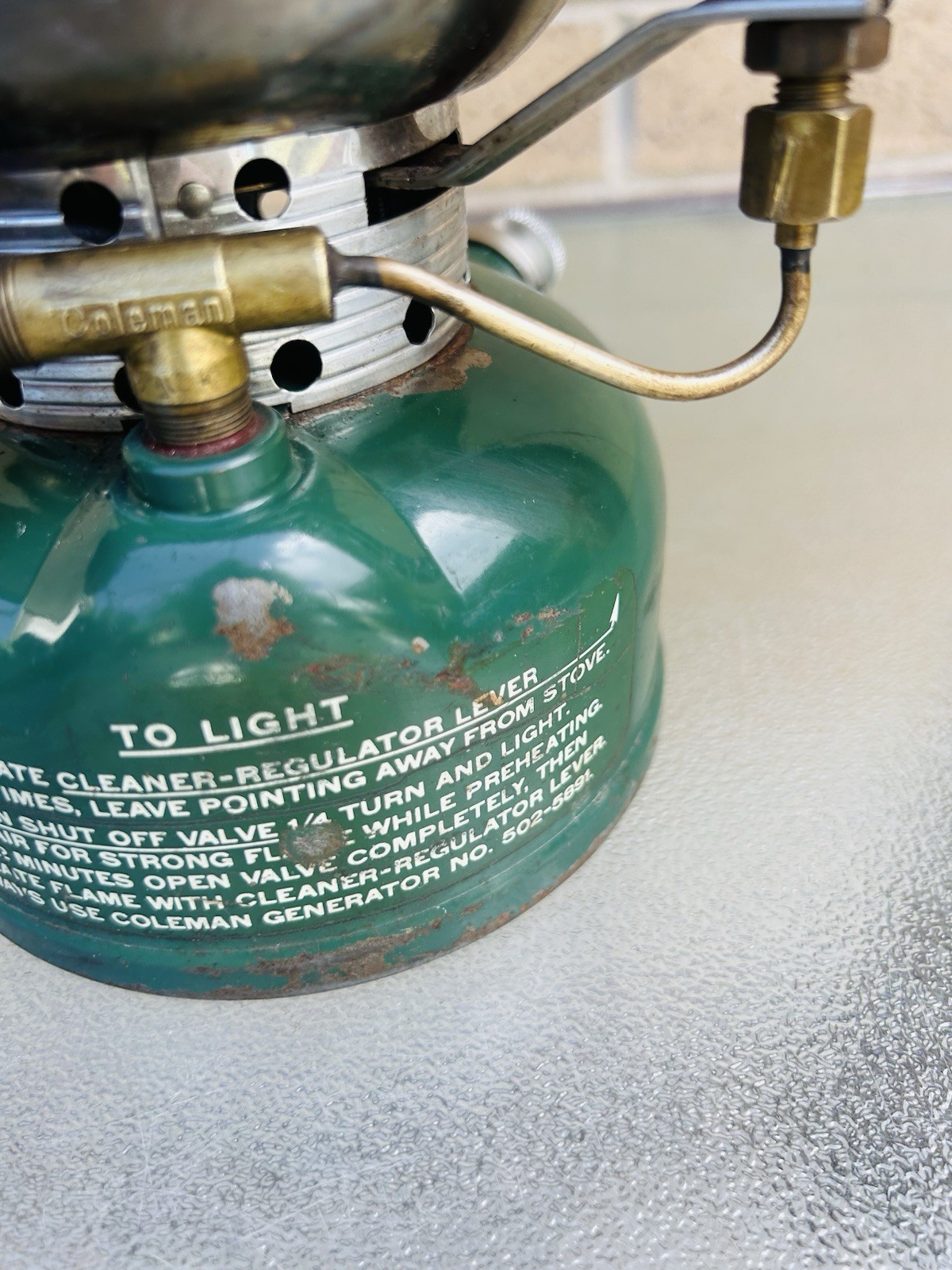 Coleman 502 11-71 The Coleman Co Fires, Burns Blue, Holds Pressure