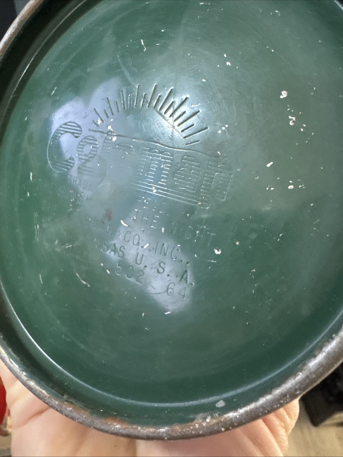Vintage Coleman 502 Green Single Burner Camp Stove Works 5/64 With Base No Lid