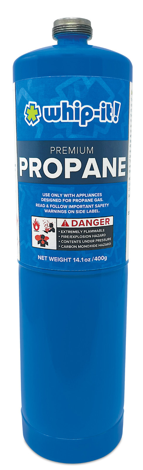 Whip It 1 Propane 14 Oz Standard Propane Gas Fuel Cylinder Canister 97% pure