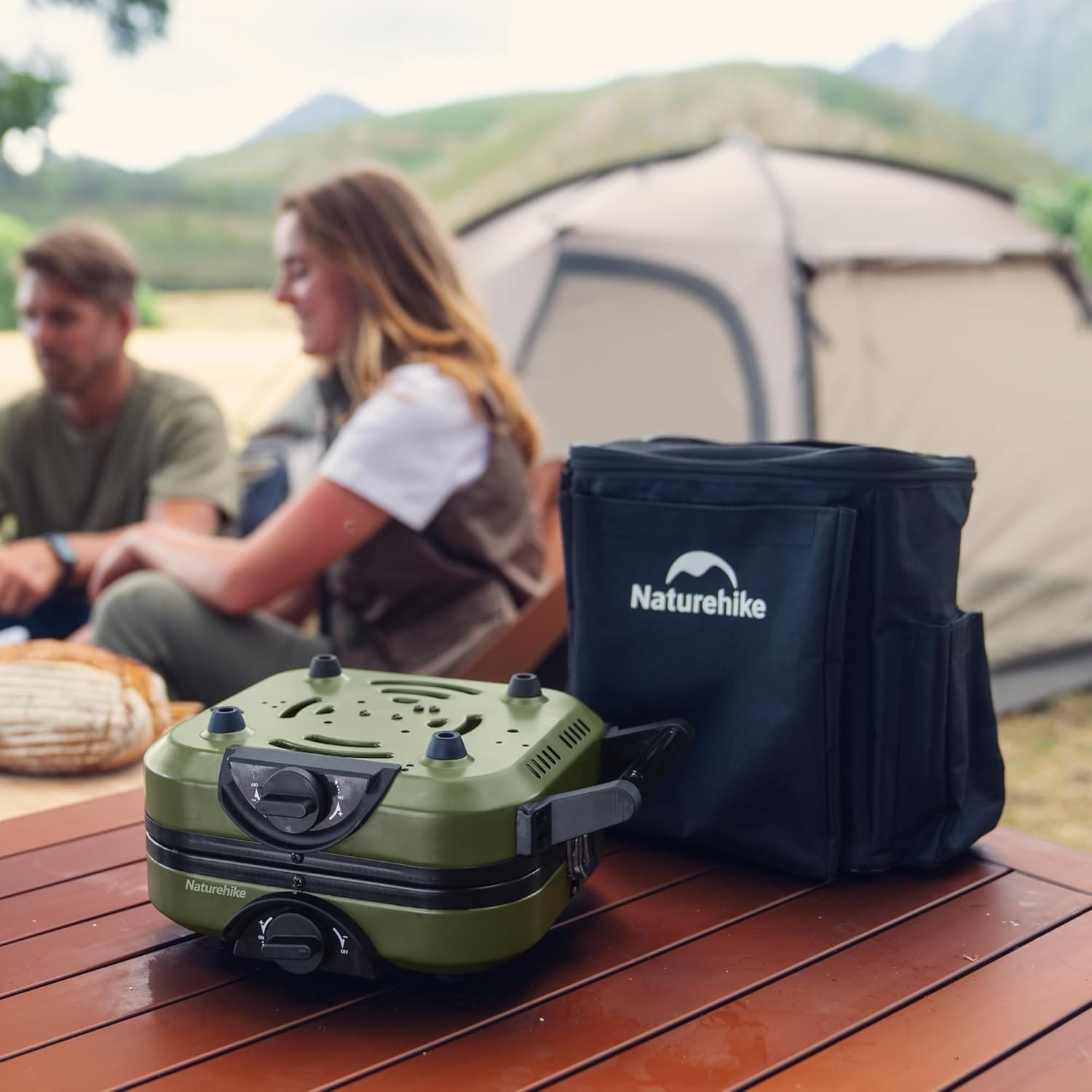 Lightweight Folding Camp Stove with Carry Bag and High Energy Output for Camping