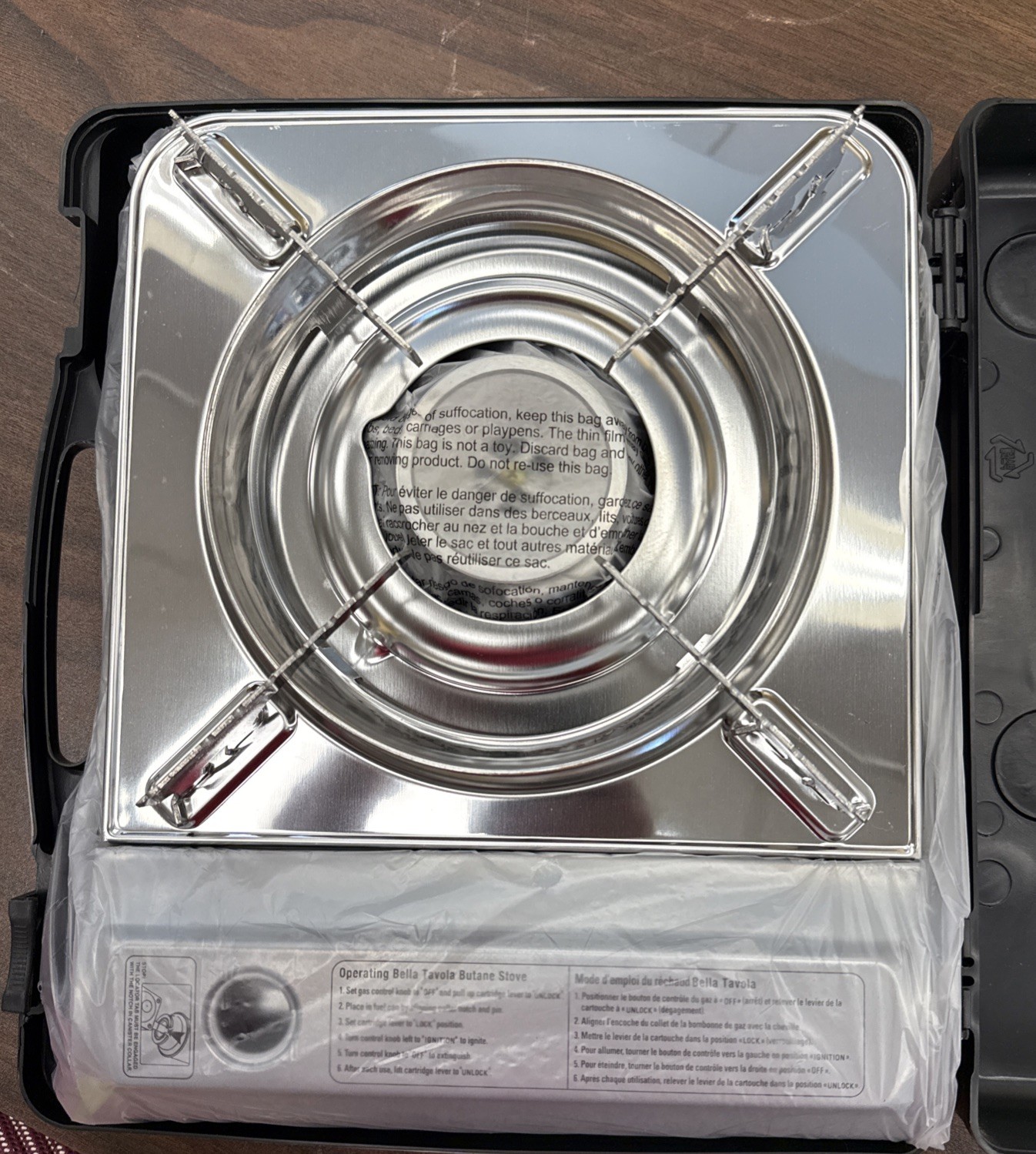 Click2Cook Stainless Portable Gas Camping Stove 8oz Butane Cans 9560 BTU – New