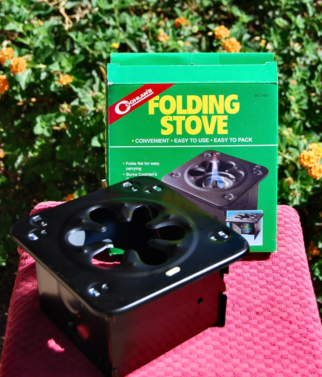 Coghlan’s Folding Stove-Folds Flat-New #9957