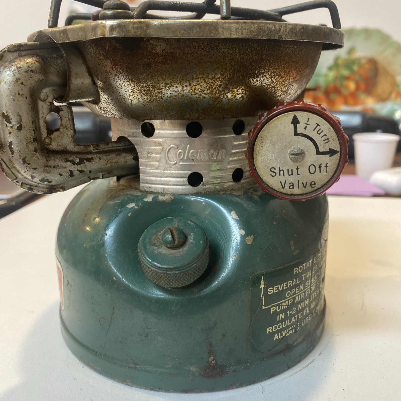 Vintage Coleman 502 One Burner Sportster Stove 68 Camp Cooking B57