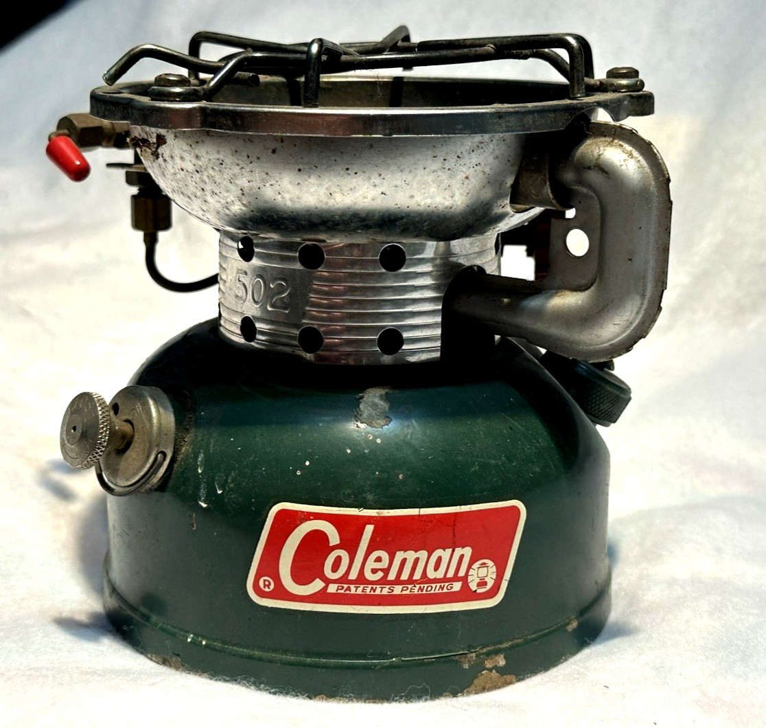 Vintage 1965 Coleman Model 502 Sportster Single Burner Camping Stove