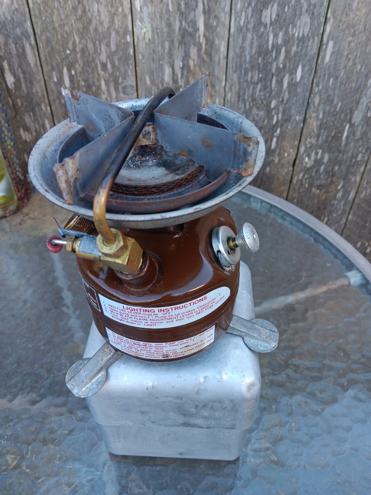 Coleman Peak1 M400 Lightweight Camp Stove Allum Pot/storage 6/82 USA 🇺🇸Nice1