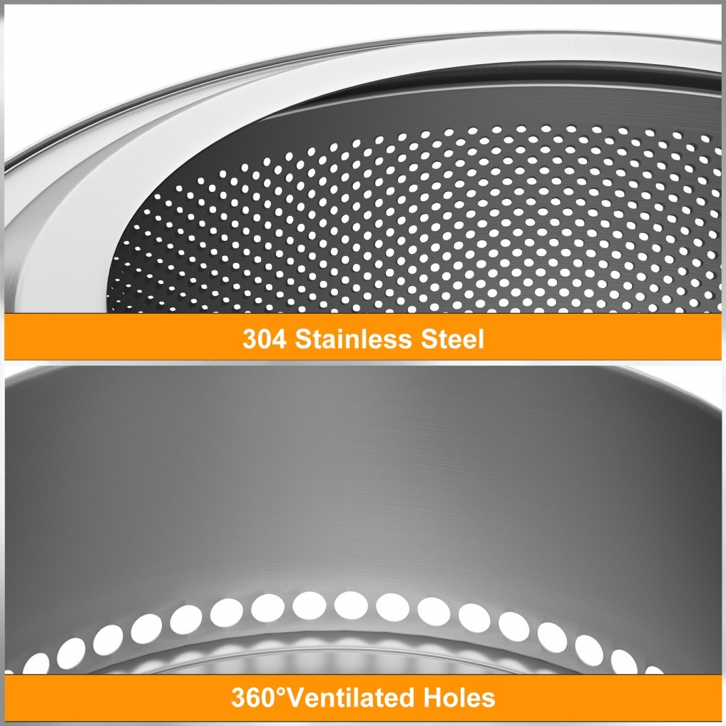 Large smokeless fire pit Stainless Steel for outside wood burning for 4-6 People