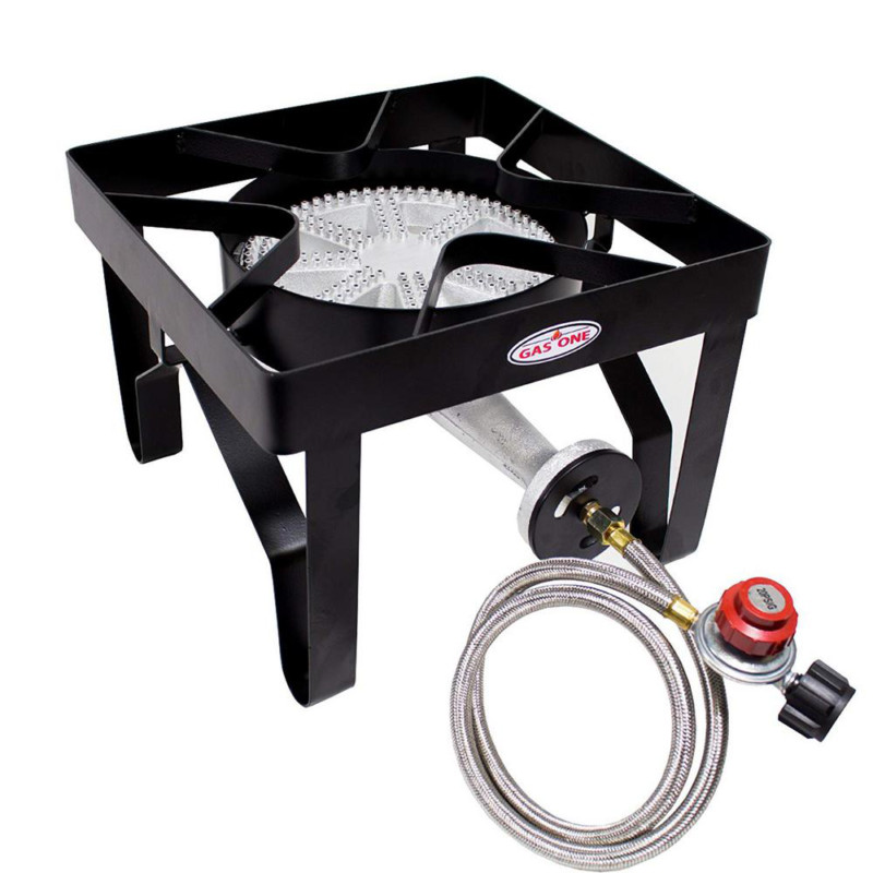 High Pressure Propane Burner 16 In. Outdoor Cooker Turkey Fryer 200,000 Btu