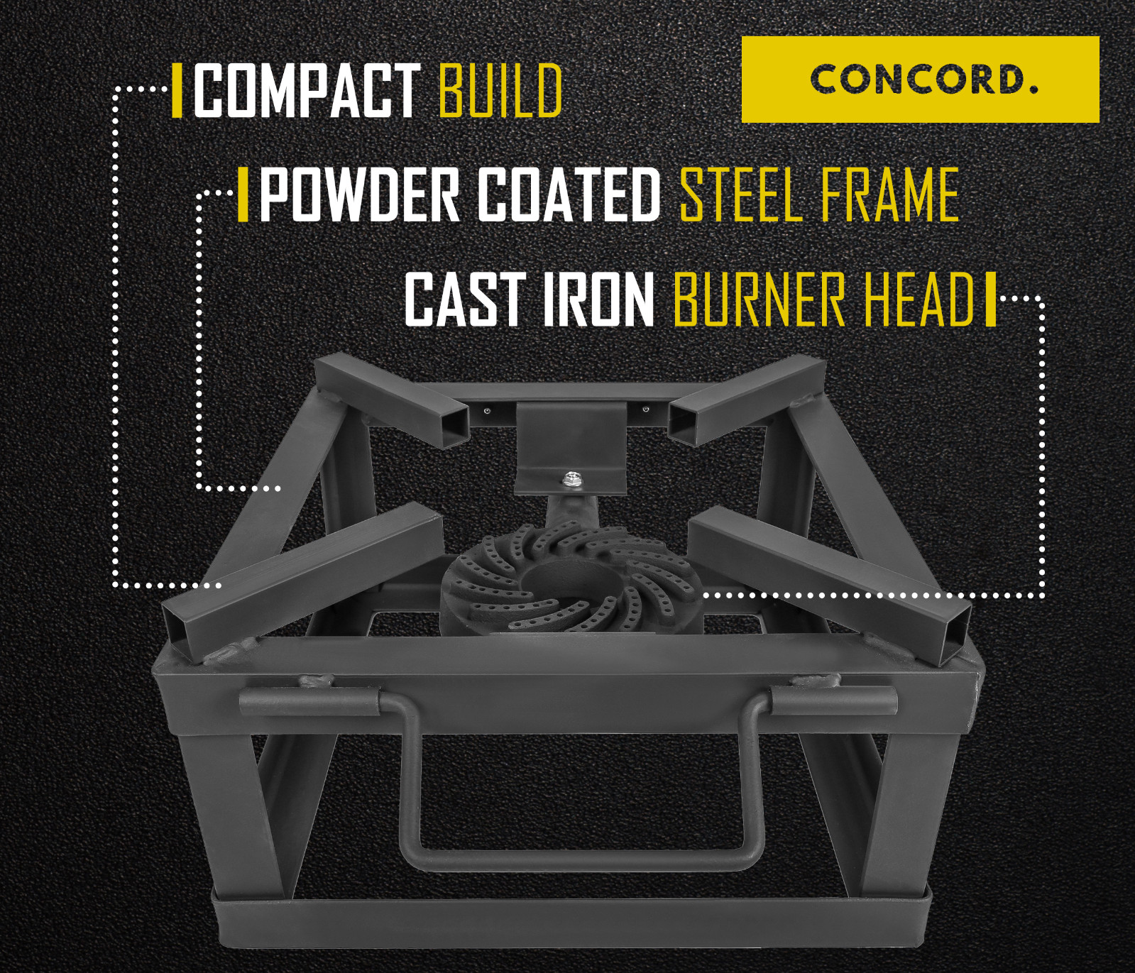 CONCORD 12″ THE BLOCK BURNER Single Propane Outdoor Burner