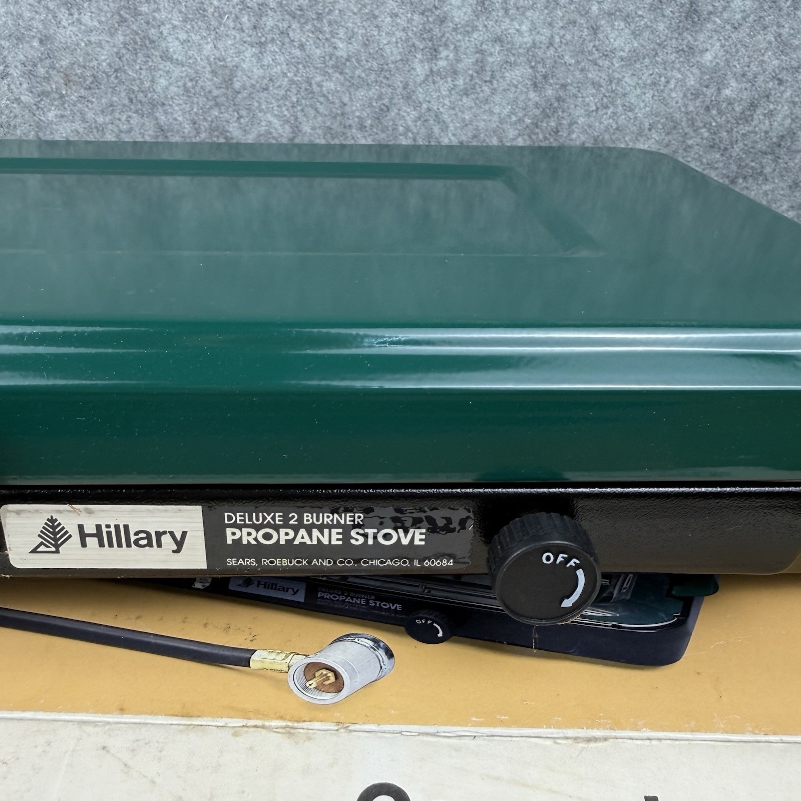 New Vintage Sears Hillary FieldGear 10,000 BTU 2-Burner Propane Camping Stove