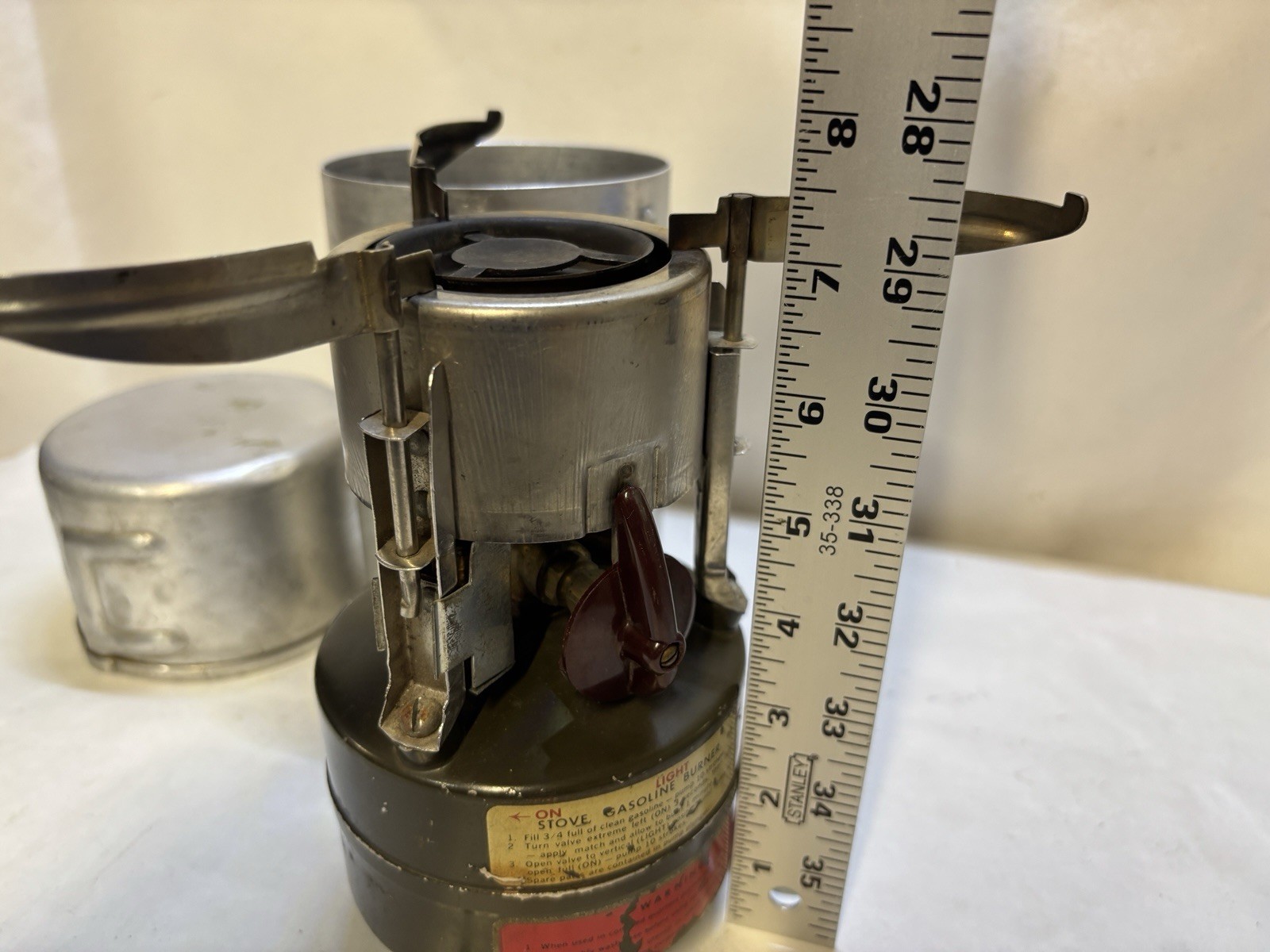US Military Gasoline Burner Stove M – 1950 With Aluminum Case Rogers 1966