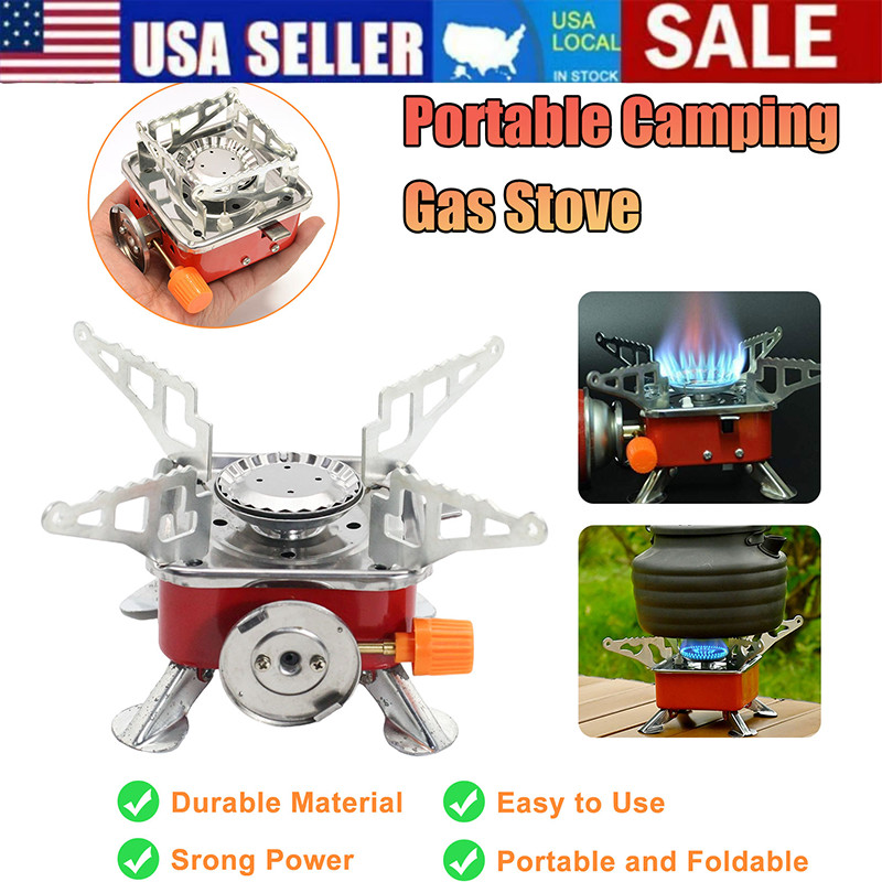 2800W Camping Gas Stove Butane Portable Outdoor Cooking Equipment w/ Storage Bag