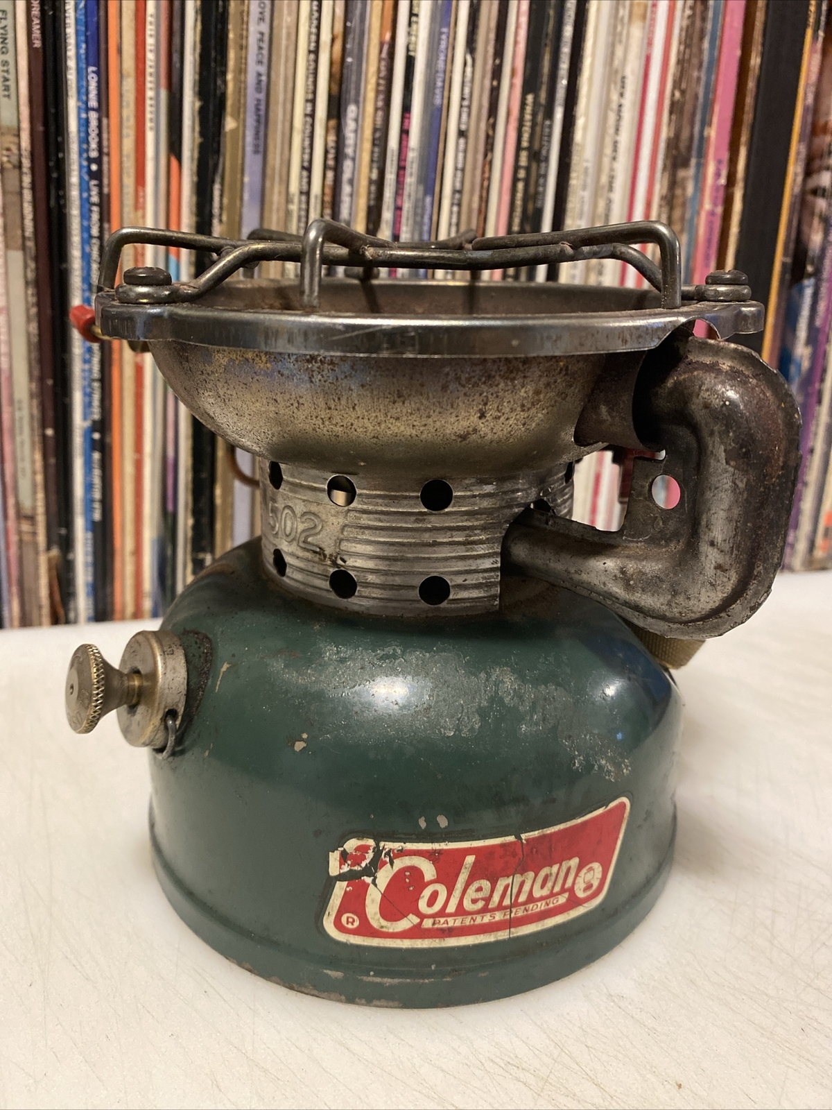 COLEMAN STOVE Model 502 from 1968 SUNSHINE Backpack CAMP Vintage 700 Gas Fuel