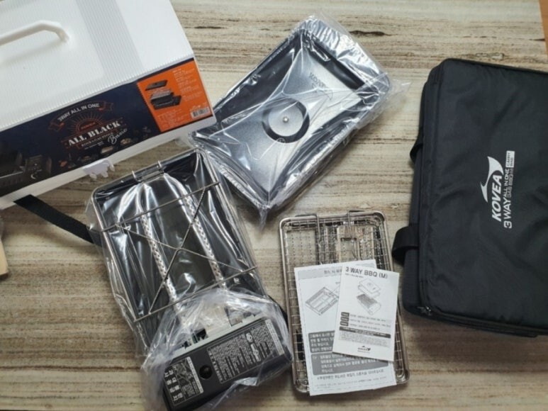 KOVEA Guibada 3 WAY All-in-one ALL BLACK Multi Stove M Grill & Carry Bag Camping