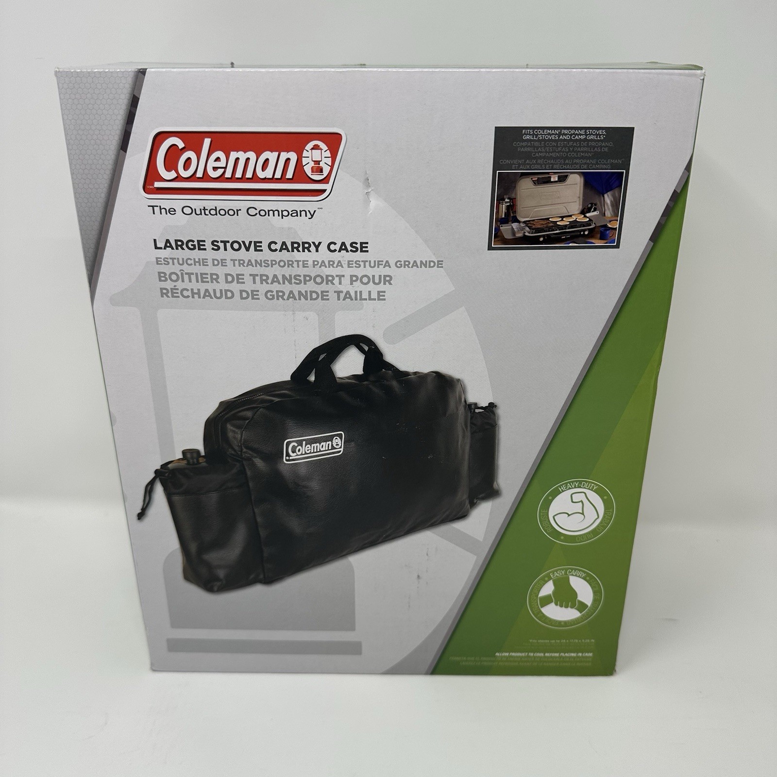 Coleman Large Stove Carry Case Rugged Propane Grill Bag Fuel Storage New