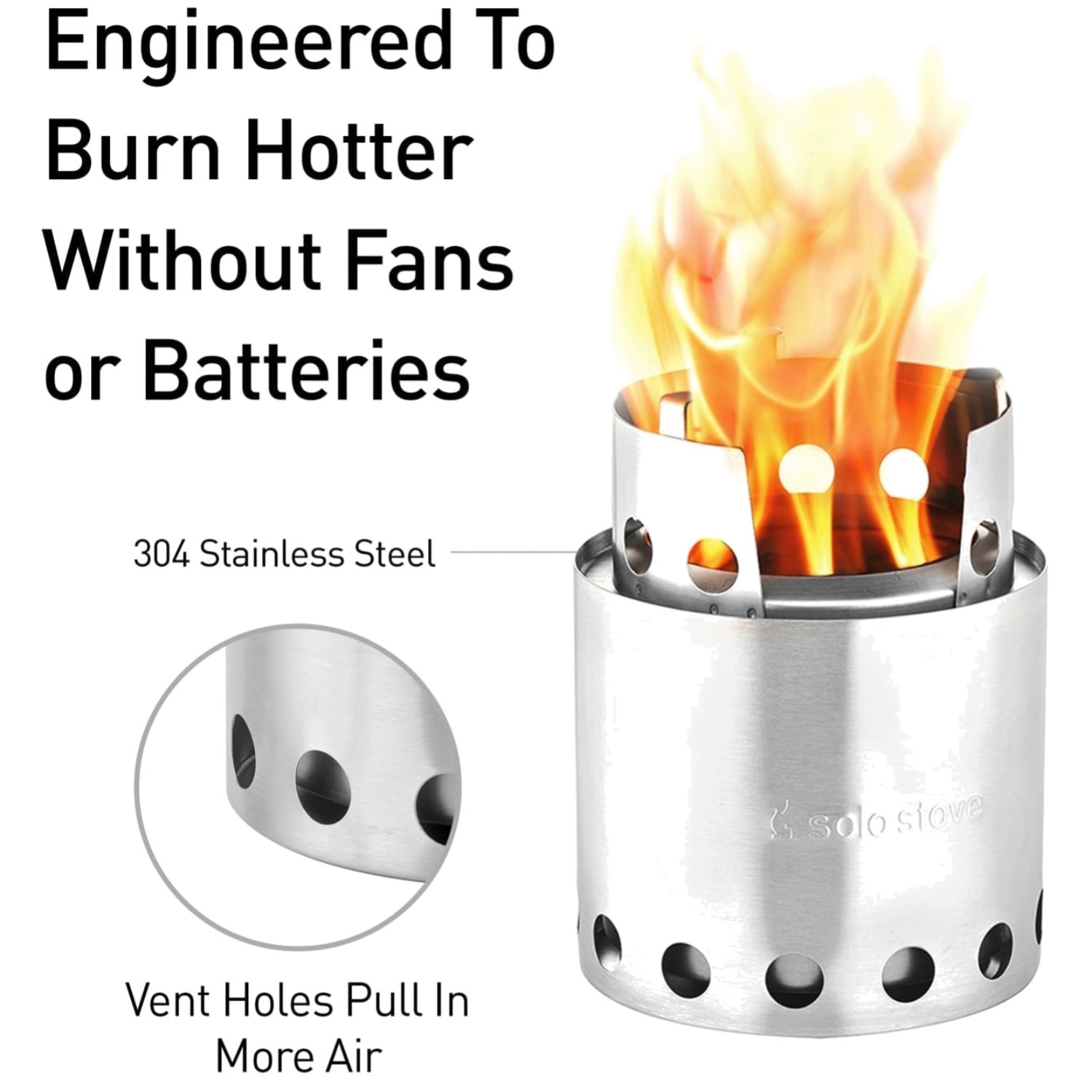 Portable Camping Stove | Efficient Wood Burning | Low Smoke