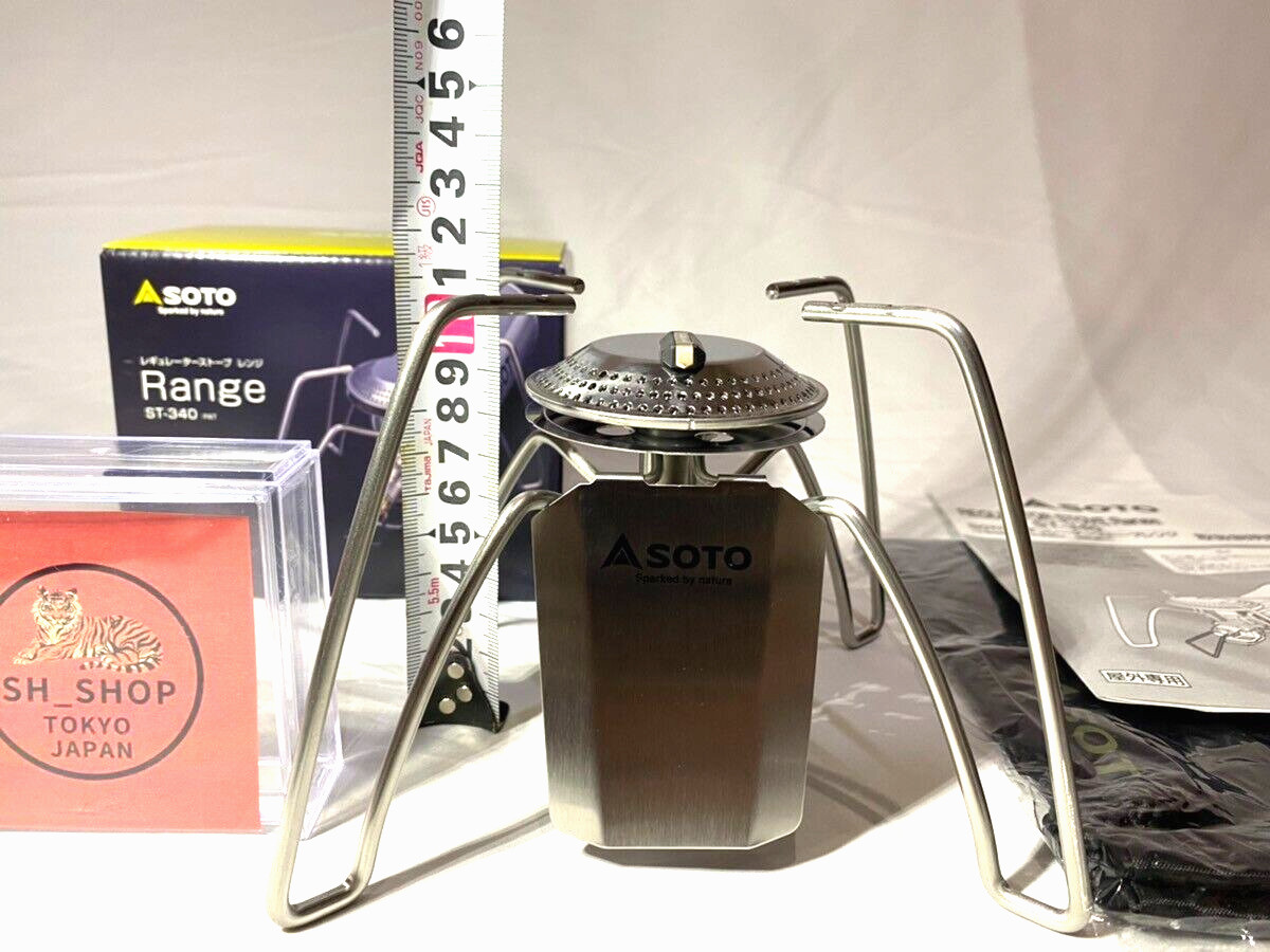 SOTO Regulator Stove Range ST-340 Silver Compact Cassette Gas Stove camp outdoor
