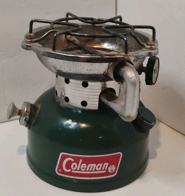 Vintage 1975 Coleman 502 Camp Stove Hiking, Backpacking Gas Stove Portable