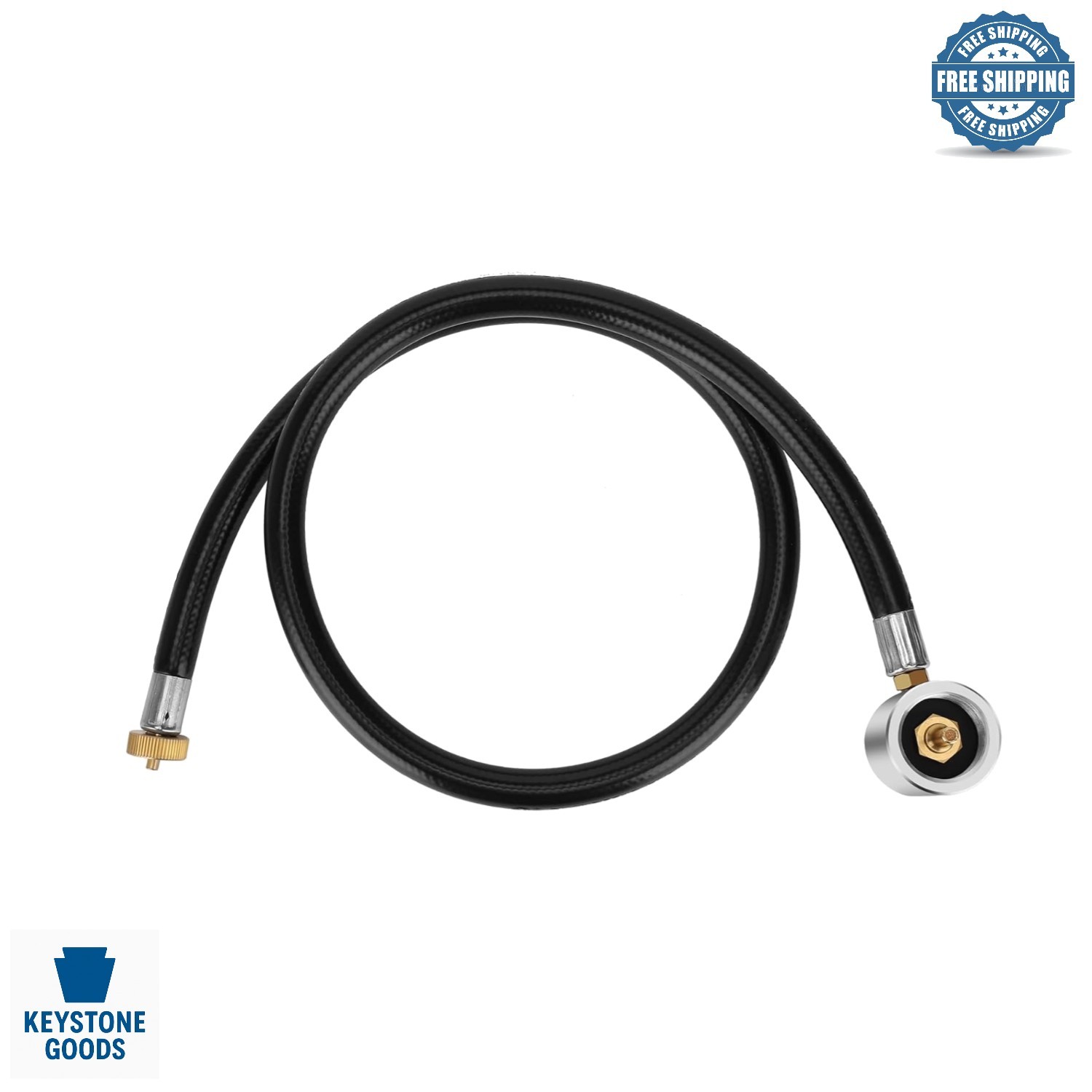 3FT Dual Fuel Camping Stove Regulator Hose for Portable Gas Stoves