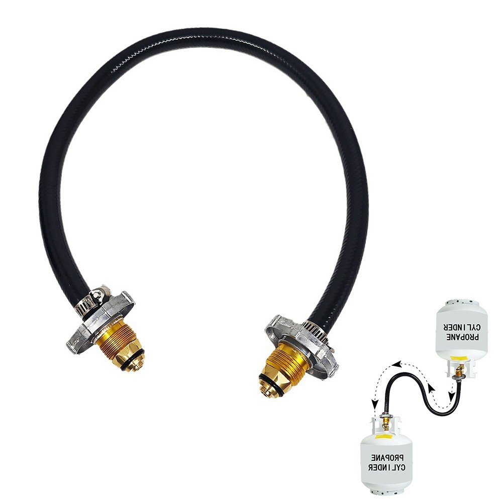 60cm Propane Cylinder Tank Refill Adapter Hose Quick And Easy Refilling